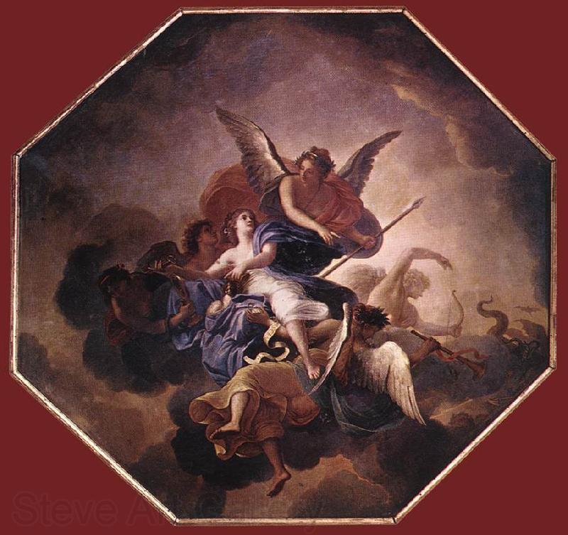 LE BRUN, Charles The Triumph of Faith  fs Norge oil painting art